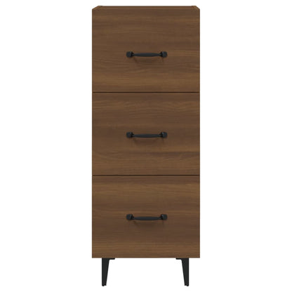 Credenza Rovere Marrone 34,5x34x90 cm in Legno Multistrato