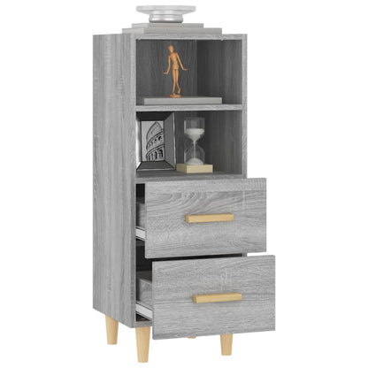 Credenza Grigio Sonoma 34,5x34x90 cm in Legno Multistrato