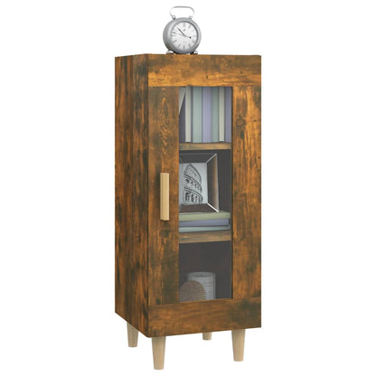 Credenza Rovere Fumo 34,5x34x90 cm in Legno Multistrato