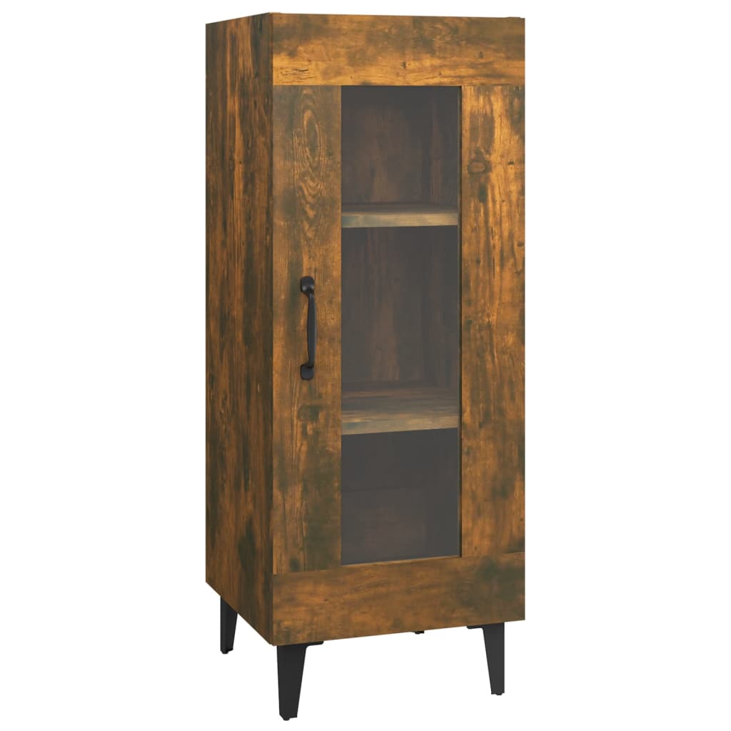 Credenza Rovere Fumo 34,5x34x90 cm in Legno Multistrato