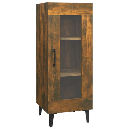 Credenza Rovere Fumo 34,5x34x90 cm in Legno Multistrato