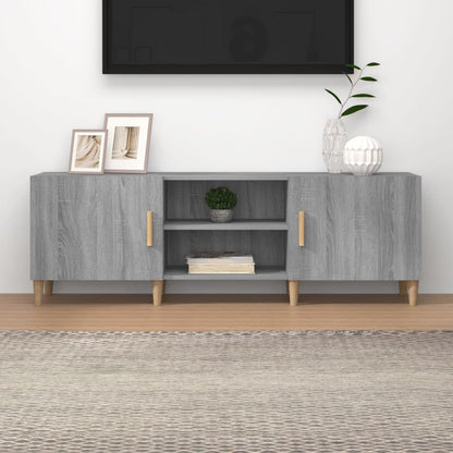 Mobile Porta TV Grigio Sonoma 150x30x50 cm in Legno Multistrato