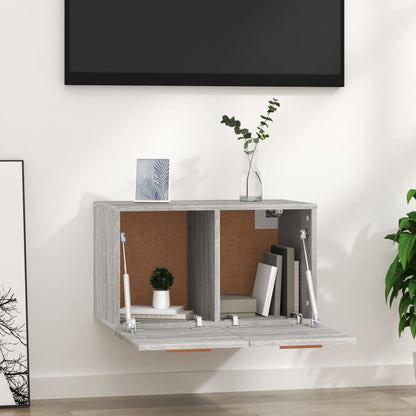 Mobile a Parete Grigio Sonoma 60x36,5x35cm in Legno Multistrato