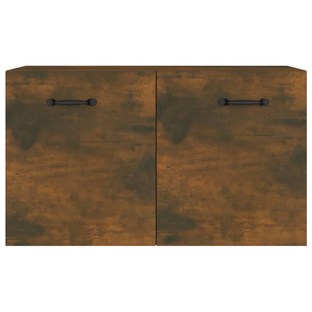 Armadietto a Muro Rovere Fumo 60x36,5x35 cm Legno Multistrato