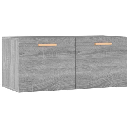 Mobile Parete Grigio Sonoma 80x35x36,5 cm in Legno Multistrato