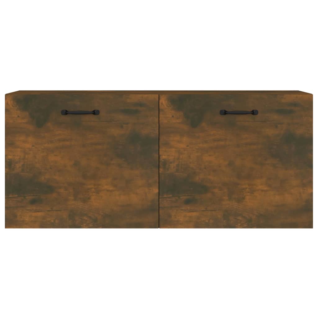 Mobile a Parete Rovere Fumo 80x36,5x35 cm in Legno Multistrato