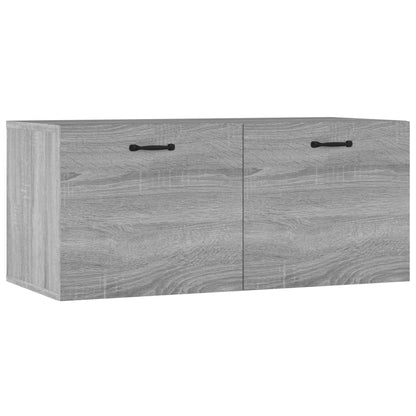 Mobile a Parete Grigio Sonoma 80x36,5x35cm in Legno Multistrato