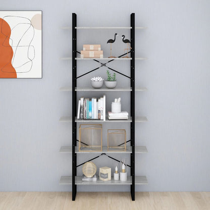 Scaffale Alto Grigio Sonoma 100x30x210 cm in Legno Multistrato