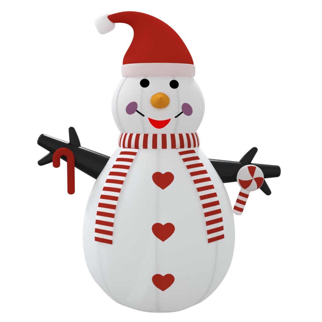 Pupazzo di Neve Gonfiabile con LED 250 cm