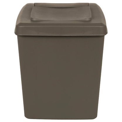 Contenitori Impilabili per Rifiuti 3pz Grigio 75L Polipropilene