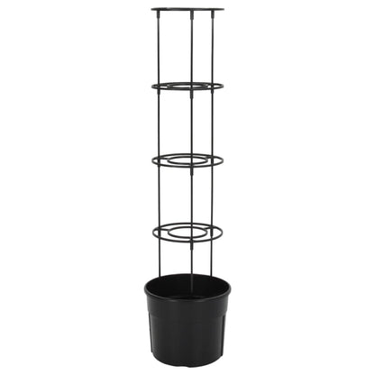 Vaso a Torre per Pomodori Antracite ÃƒËœ29,5x115 cm Polipropilene