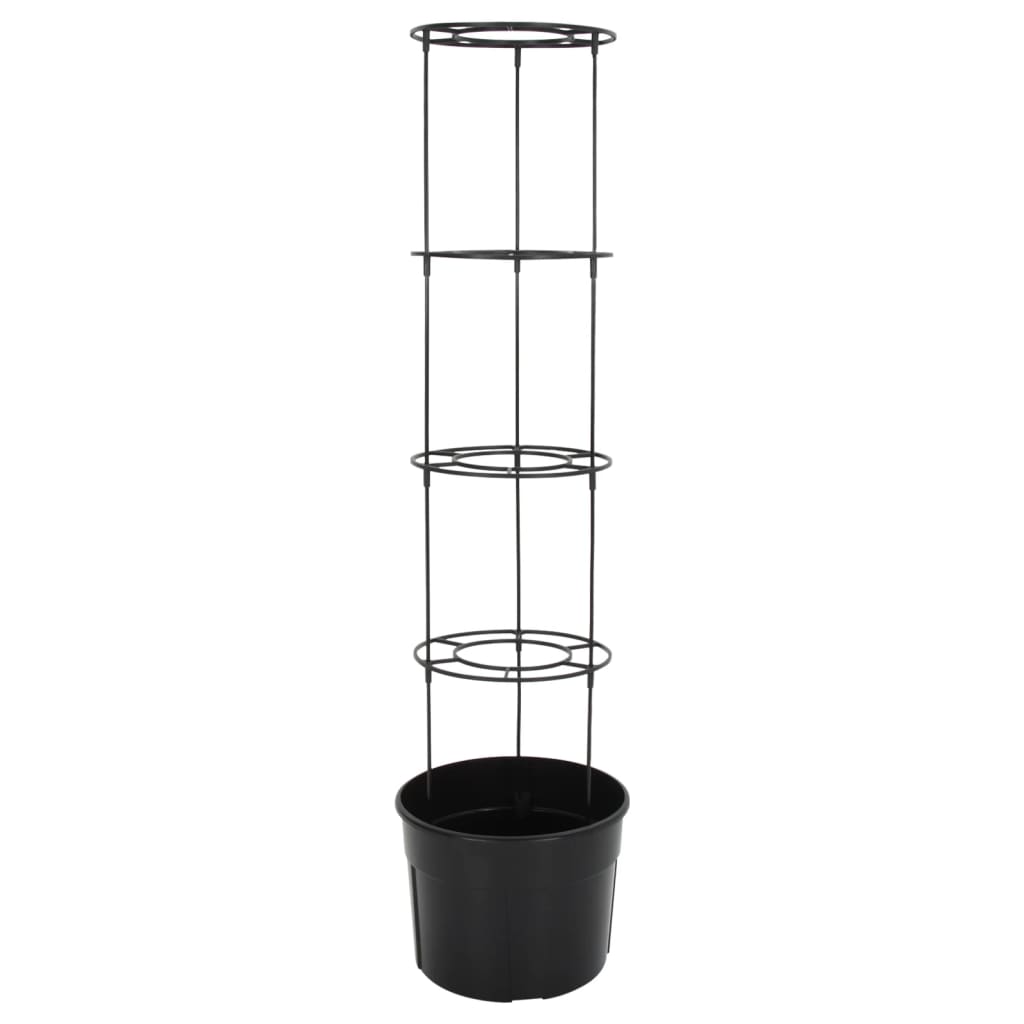 Vaso a Torre per Pomodori Antracite ÃƒËœ39x150 cm Polipropilene