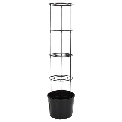 Vaso a Torre per Pomodori Antracite ÃƒËœ39x150 cm Polipropilene
