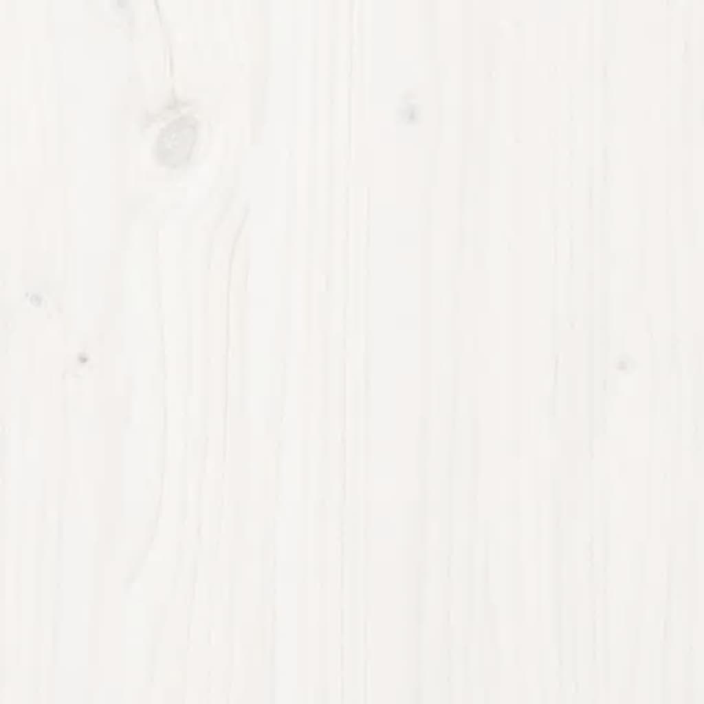 Dormeuse senza Materasso Bianca 80x200 cm Legno Massello Pino