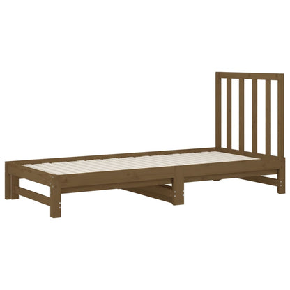 Dormeuse Estraibile senza Materasso Marrone Ambra 2x(90x200) cm