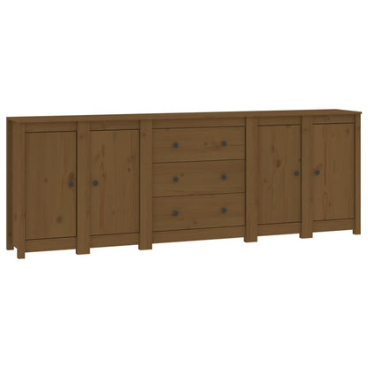 Credenza ambra 230x35x80 cm in Legno Massello di Pino