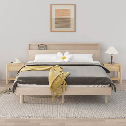 Tavolini da Letto 2pz 42x38x45 cm in Legno Multistrato