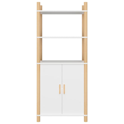 Credenza Bianca 60x40x141 cm in Legno Multistrato