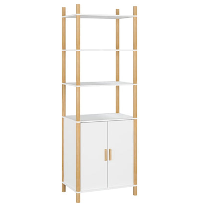 Credenza Bianca 60x40x173 cm in Legno Multistrato
