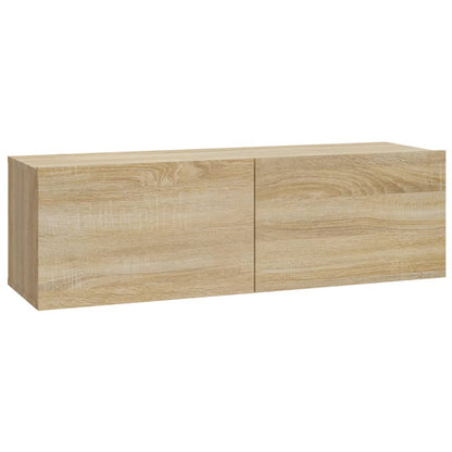 Mobili Porta TV a Parete 4 pz Rovere Sonoma 100x30x30 cm