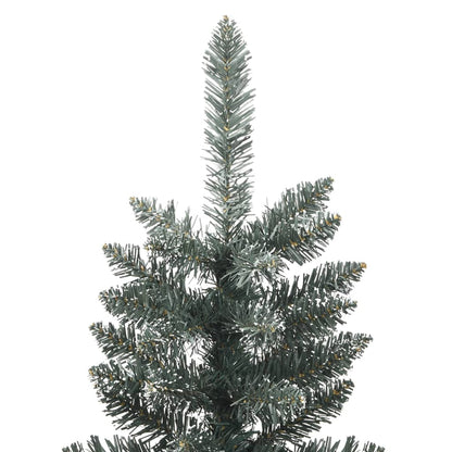 Albero di Natale Artificiale Sottile con Base Verde 120 cm PVC