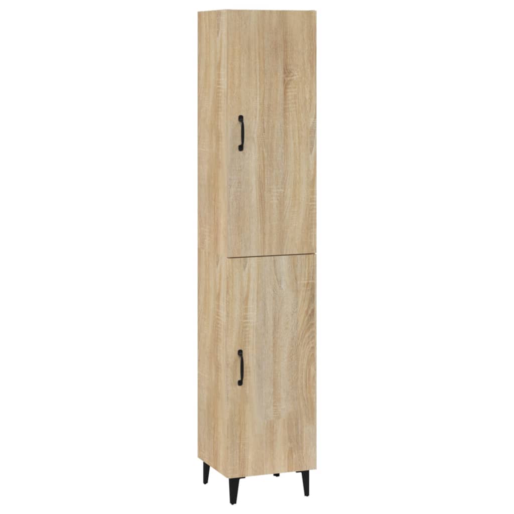 Credenza Rovere Sonoma 34,5x34x180 cm in Legno Multistrato