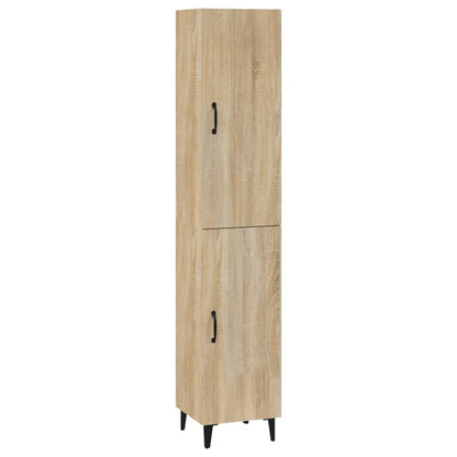 Credenza Rovere Sonoma 34,5x34x180 cm in Legno Multistrato