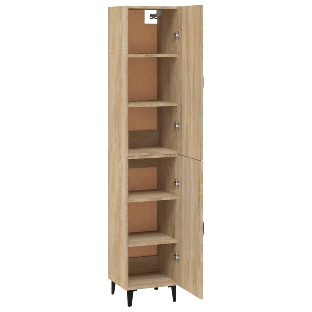 Credenza Rovere Sonoma 34,5x34x180 cm in Legno Multistrato