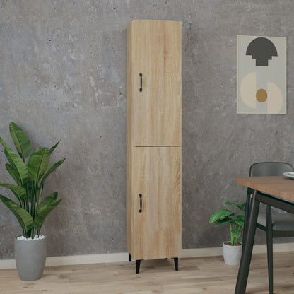 Credenza Rovere Sonoma 34,5x34x180 cm in Legno Multistrato