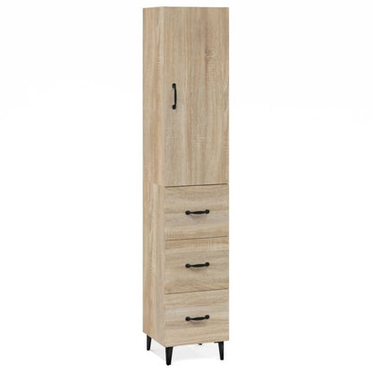 Credenza Rovere Sonoma 34,5x34x180 cm in Legno Multistrato