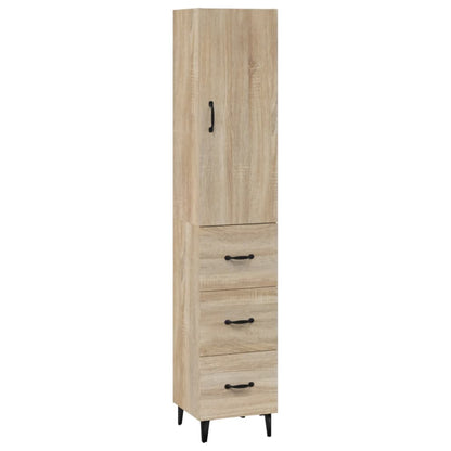 Credenza Rovere Sonoma 34,5x34x180 cm in Legno Multistrato