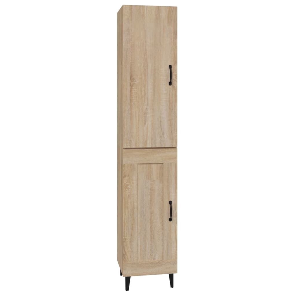 Credenza Rovere Sonoma 34,5x34x180 cm in Legno Multistrato