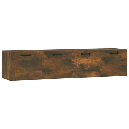 Mobili Parete 2 pz Rovere Fumo 60x36,5x35 cm Legno Multistrato