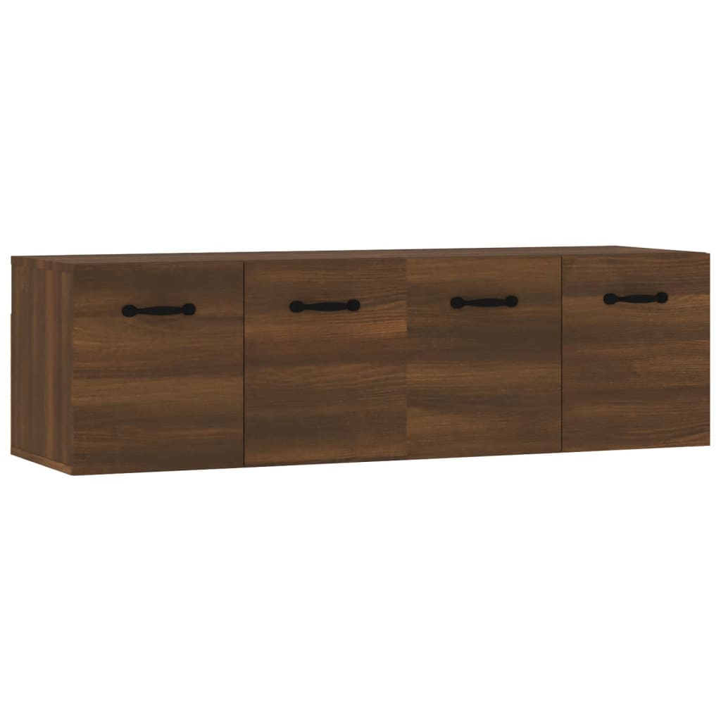 Mobili Parete 2 pz Rovere Marrone 80x35x36,5 cm in Multistrato