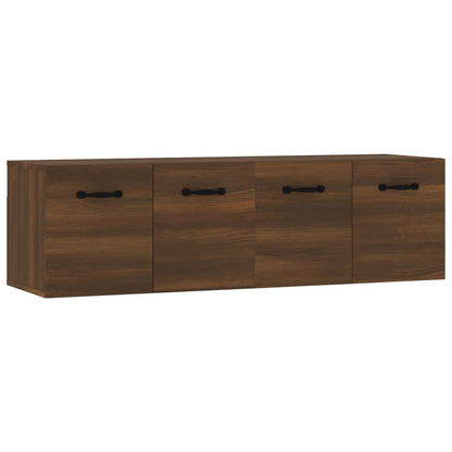 Mobili Parete 2 pz Rovere Marrone 80x35x36,5 cm in Multistrato