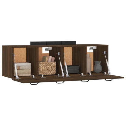 Mobili Parete 2 pz Rovere Marrone 80x35x36,5 cm in Multistrato