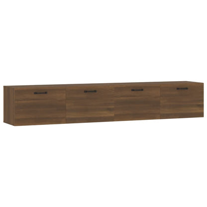 Mobili Parete 2 pz Rovere Marrone 100x36,5x35 cm in Multistrato