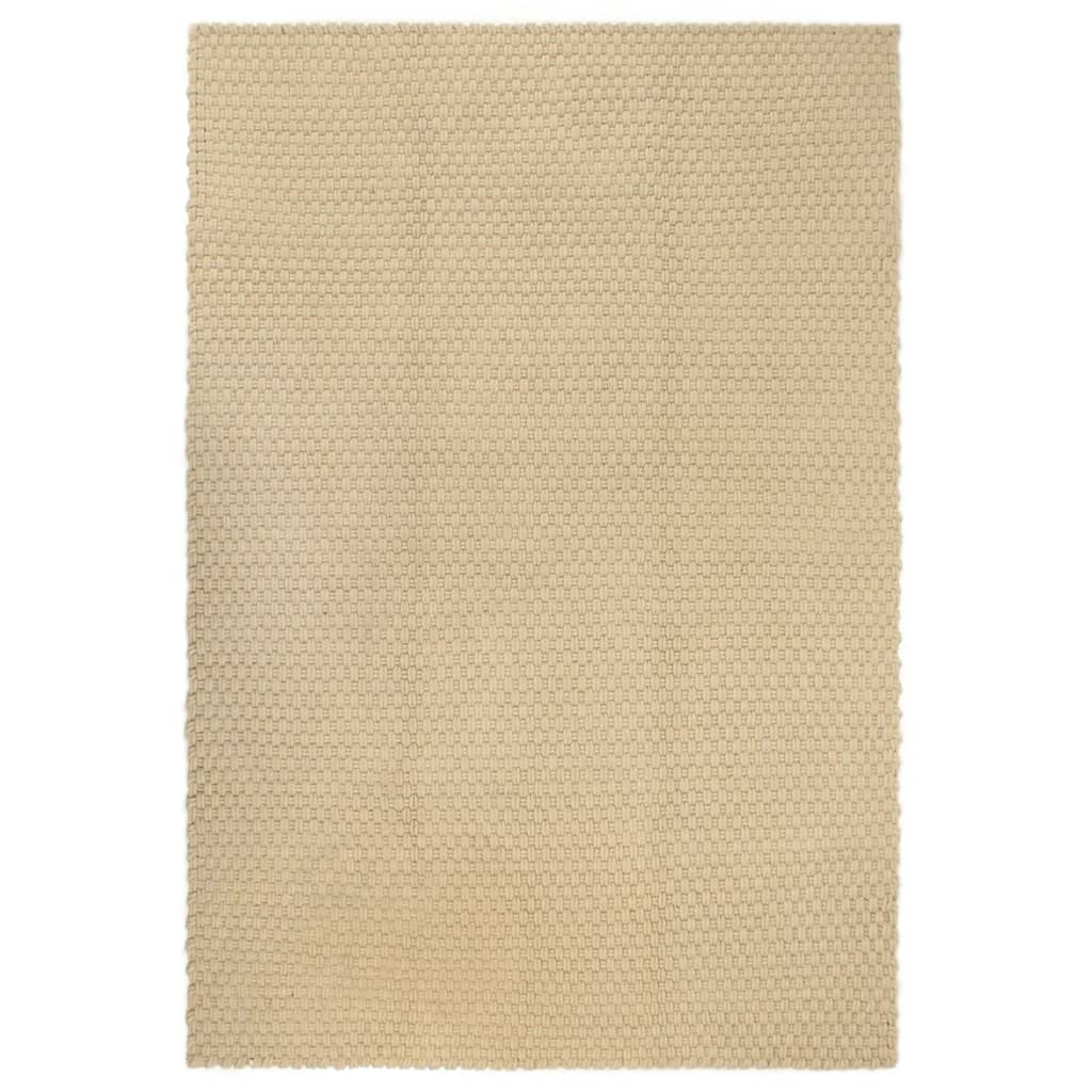 Tappeto Rettangolare Naturale 160x230 cm in Cotone