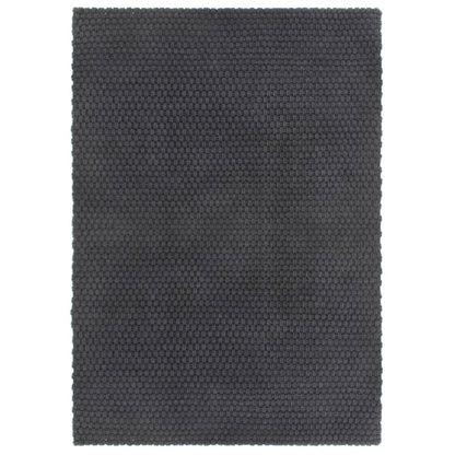 Tappeto Rettangolare Antracite 120x180 cm in Cotone
