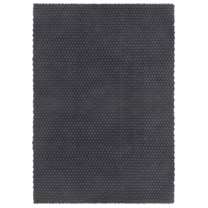 Tappeto Rettangolare Antracite 180x250 cm in Cotone