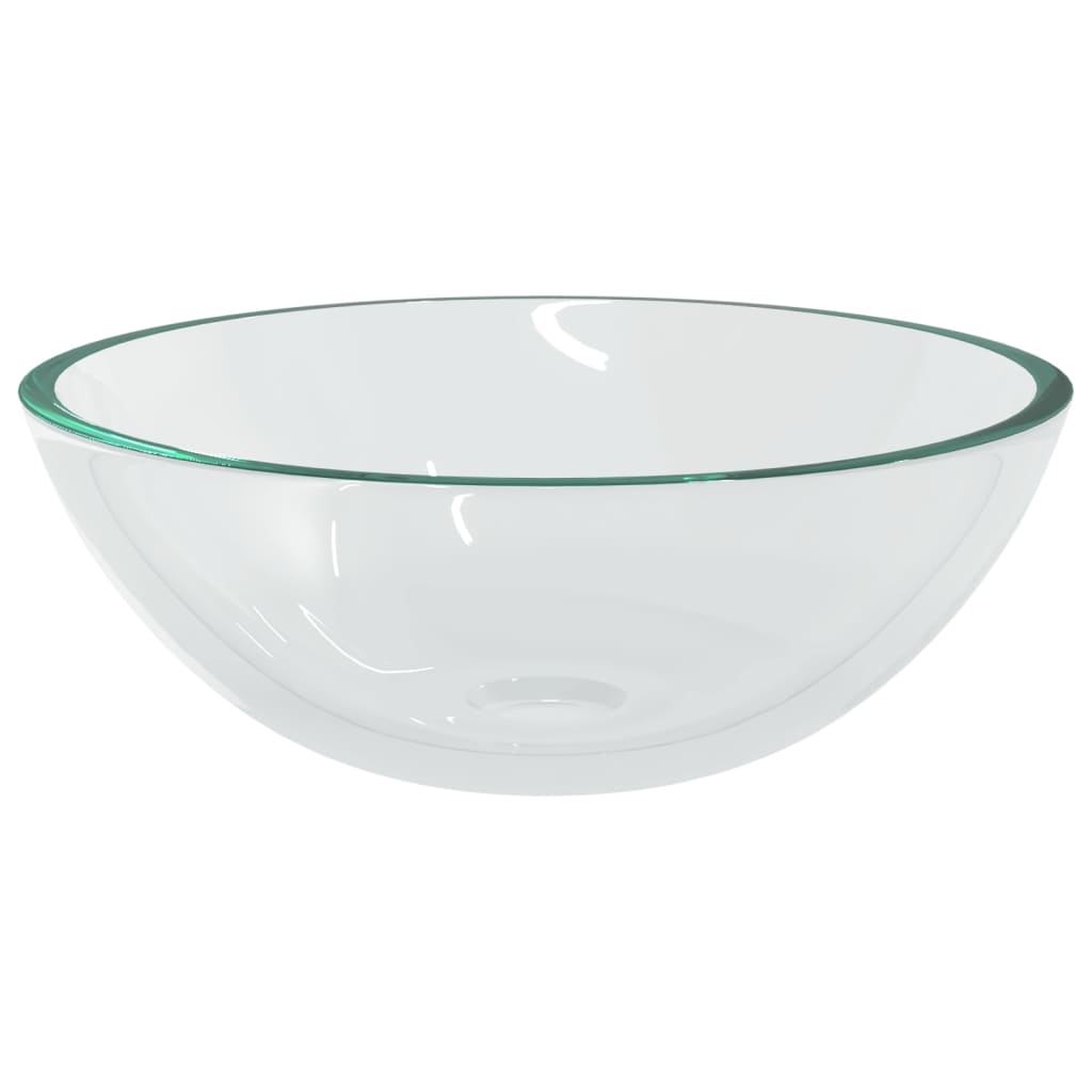 Lavandino in Vetro 50x37x14 cm Trasparente