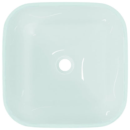 Lavandino in Vetro 42x42x14 cm Smerigliato
