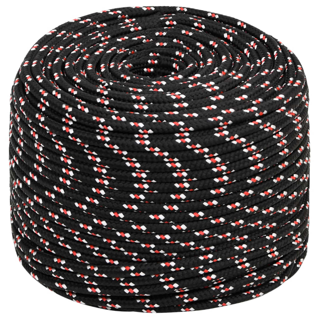 Corda da Lavoro Nera 8 mm 250 m in Polipropilene