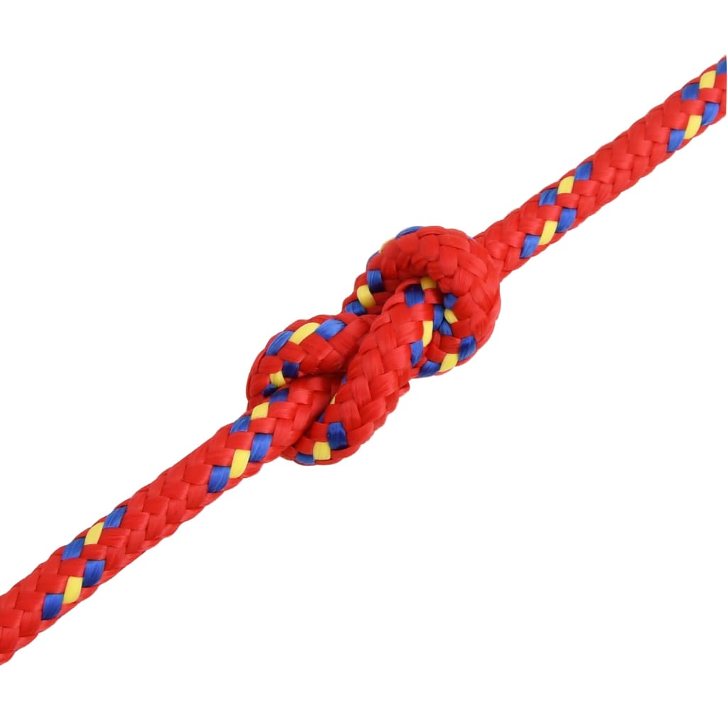 Corda per barca Rossa 8 mm 50 m in Polipropilene