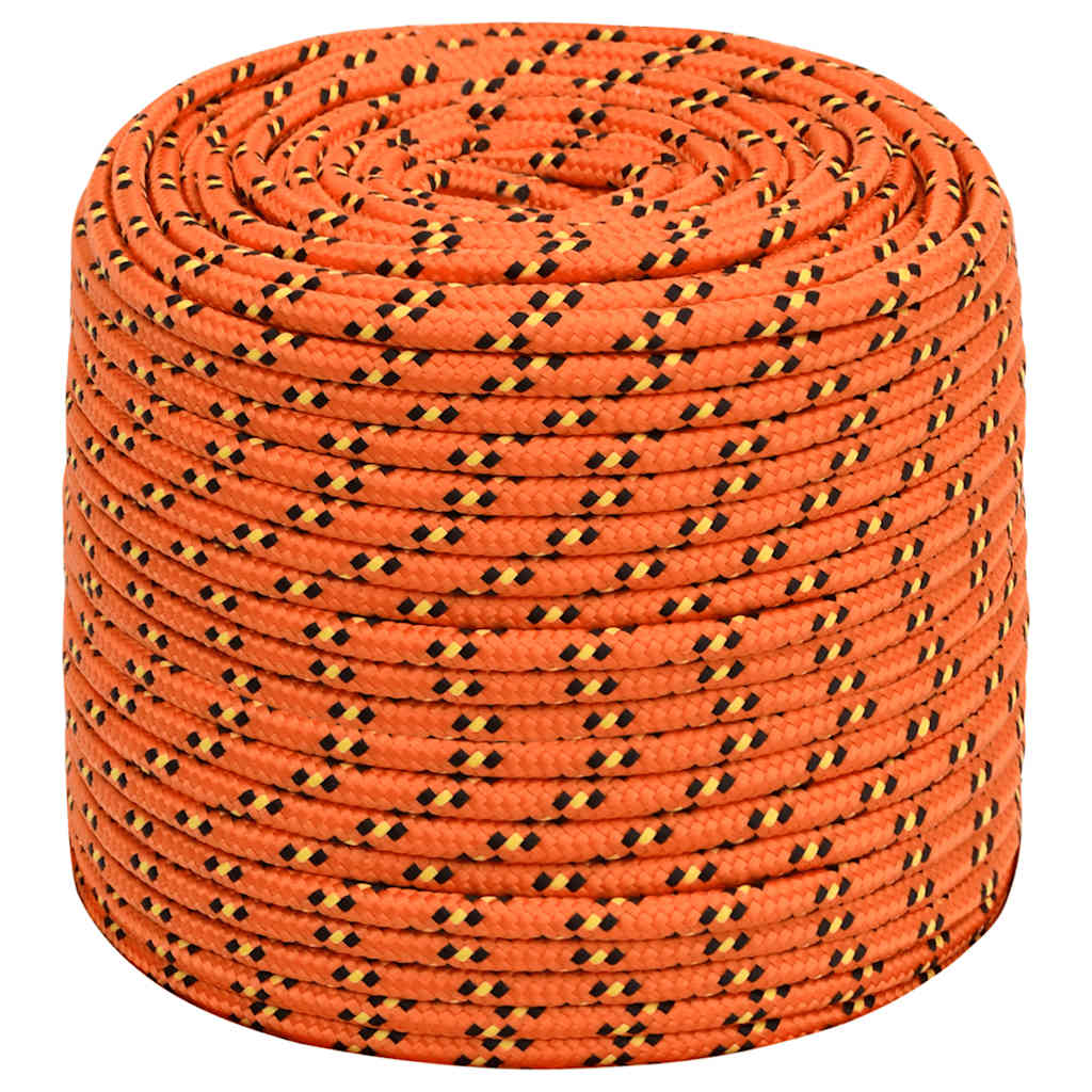 Corda per barca Arancione 10 mm 100 m in Polipropilene