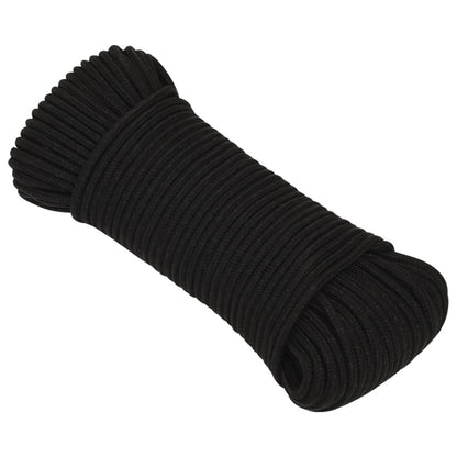 Corda da Lavoro Nera 4 mm 250 m in Poliestere