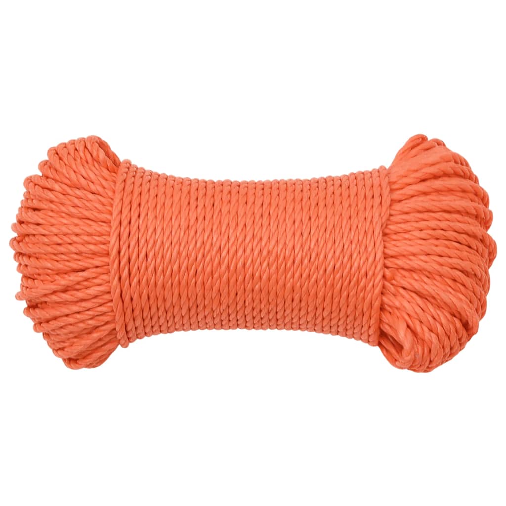 Corda da Lavoro Arancione 3 mm 50 m in Polipropilene