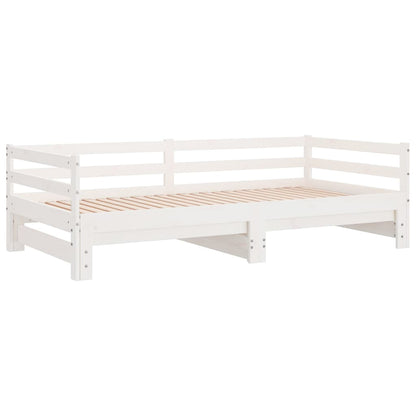 Lettino Estraibile Senza Materasso Bianco 90x190 cm