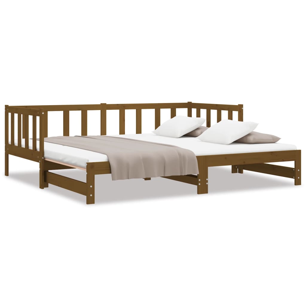 Dormeuse Estraibile Ambra 2x(90x190) cm Legno Massello di Pino
