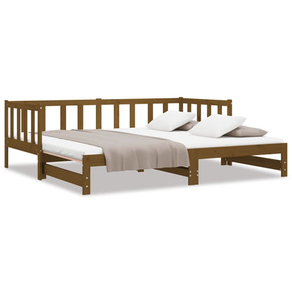 Dormeuse Estraibile Ambra 2x(90x190) cm Legno Massello di Pino